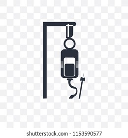 Blood transfusion vector icon isolated on transparent background, Blood transfusion logo concept