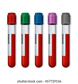 Blood tube isolated. vector illustration