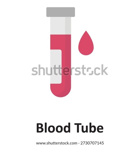 Blood Tube Vector Icon which can easily modify or edit

