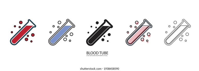 Blood Tube Vector Type Icon