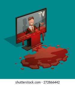 Sangre de la TV, vector