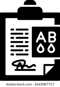 Blutgruppe Ab Neu Kreatives Symbol Design Vektor