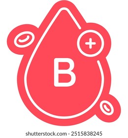 Blood type B with rhesus Positive