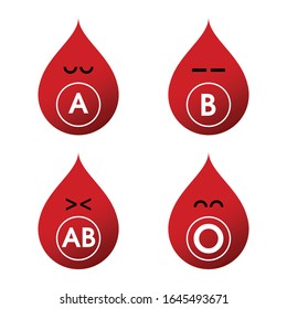 VECTOR DE LA CARICATURA DEL TIPO DE SANGRE