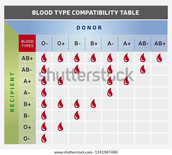 Blood Donor And Recipient Chart