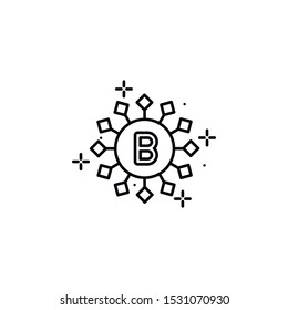 Blood type icon. Element of Blood Donation icon. Thin line icon