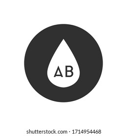 blood type icon, vector illustration