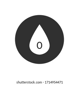 blood type icon, vector illustration