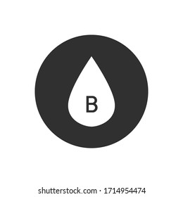 blood type icon, vector illustration