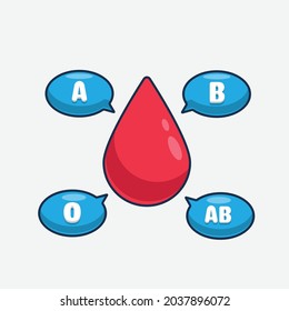 blood type illustration icon vector