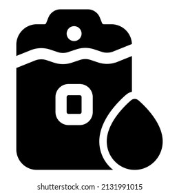 Blood Type O Icon With Black Color