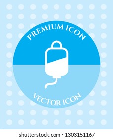 Blood Unit Icon for Web. Application, Software & Graphic Design.