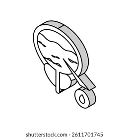 blood in urine isometric icon vector. blood in urine sign. isolated symbol illustration
