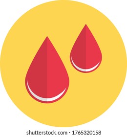 icono de color plano del vector sanguíneo