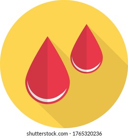 blood vector flat color icon