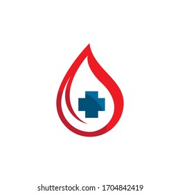 Diseño de ilustración de icono del vector de sangre