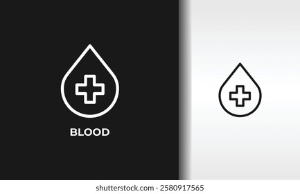 Blood Vector, Icon Or Logo Sign Isolated Symbol Illustration