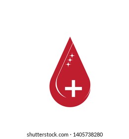 Blood Vector Icon. Red drop symbol - Vector
