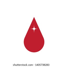 Blood Vector Icon Red Drop Symbol Stock Vector (Royalty Free ...