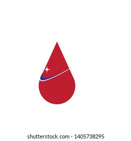 Blood Vector Icon. Red drop symbol - Vector
