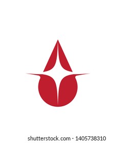 Blood Vector Icon. Red drop symbol - Vector
