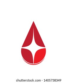 Blood Vector Icon. Red drop symbol - Vector
