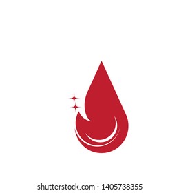 Blood Vector Icon. Red drop symbol - Vector
