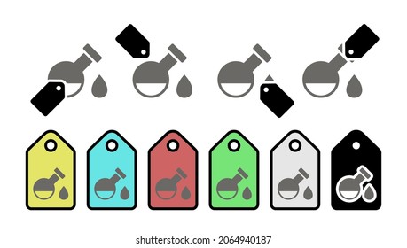 Blood vector icon in tag set illustration for ui and ux, website or mobile application 