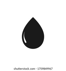 icono del vector sanguíneo. icono del vector de caída de agua.