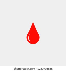 Blood vector icon.Blood drop