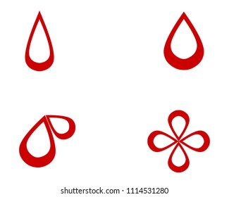 Blood vector icons