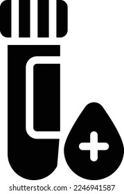 sangre   Ilustración vectorial en un fondo transparente. Símbolos de calidad superior. Iconos vectoriales de glifos para diseño de conceptos y gráficos. 
