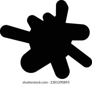  ilustración del vector sanguíneo en un fondo transparente. Símbolos de calidad superior. Iconos vectoriales de glifos para diseño de conceptos y gráficos.