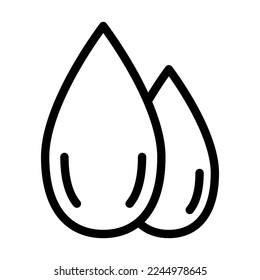 Diseño de iconos de la línea del vector de sangre
