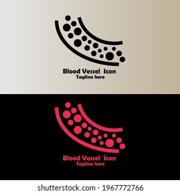 Blood Vessel Icon, Artery  Icon Vector.