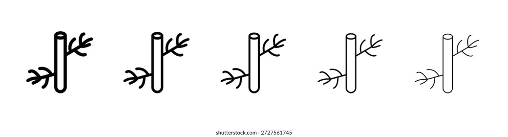 Diseño del icono del vaso sanguíneo en estilo editable delgado del movimiento para el trabajo gráfico
