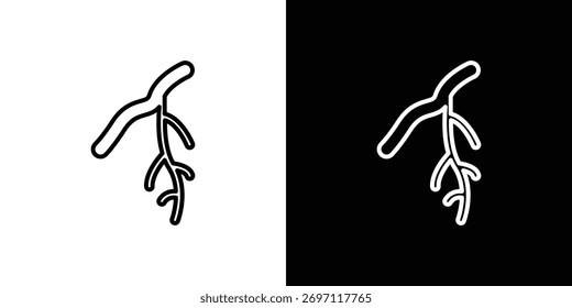 Blutgefäßsymbol Logo. Vektorgrafik. EPS-Abbildung.