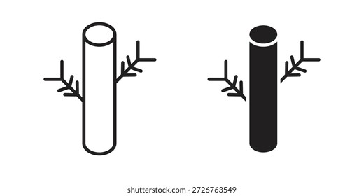 Conjunto de iconos de vasos sanguíneos. paquete de elementos de Web de logotipo mínimo.
