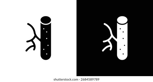 Blood vessel icon, Vector graphics in filled style