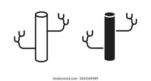 Ícone de vaso sanguíneo. Ilustração de vetor. Ilustração isolada de vetor. Ilustração de EPS.