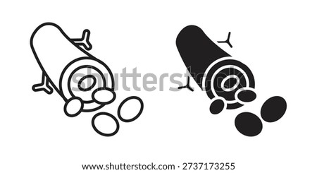 Blood vessel icon for web designs. editable pictogram.