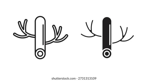 Iconos de vasos sanguíneos. Vector icono lineal aislado sobre fondo blanco.