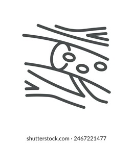 Blood Vessels Icon. Simple Isolated Line Illustration of Blood Vessels, Representing Vascular Health, Circulatory System, and Hematology. Perfect for Medical and Healthcare Applications.