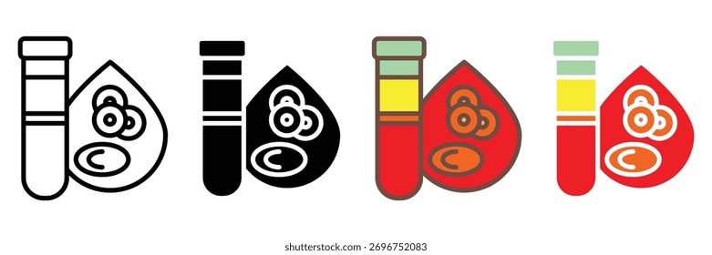 Icono de Web en sangre colección de estilo múltiple