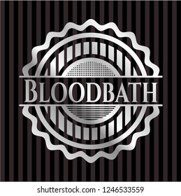 Bloodbath silvery emblem or badge