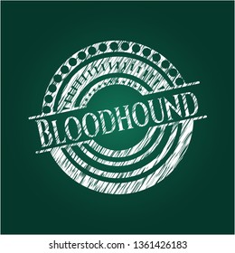 Bloodhound with chalkboard texture