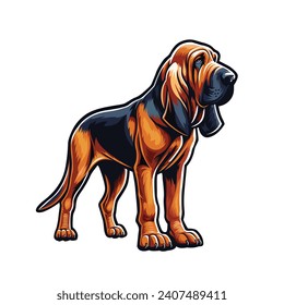 Vector de perro sangriento aislado. Este versátil diseño es ideal para impresiones, camisetas, tazas, pegatinas, afiches y muchas otras tareas. Es bueno para cualquier uso comercial.