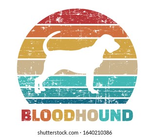 Bloodhound Silhouette Vintage And Retro