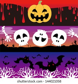 blood,lantern,cemetery,bat ,forest,skull and crossbones