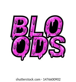 Bloods fontype, typography, font vector, vector eps 10.
